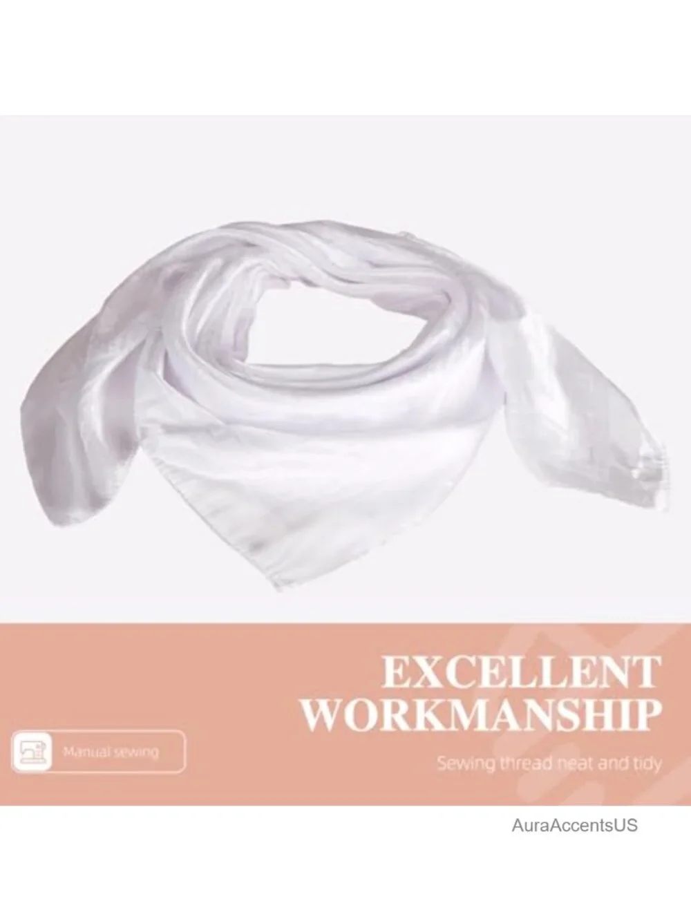 35x35 Inch Jacquard Silk Scarf, Large Square Head Scarf, Hair Scarf for Neck,